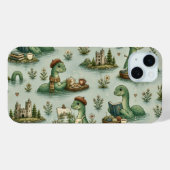 Gezellige Cryptiden Nessie Loch Ness Monster hobby Case-Mate iPhone Case (Achterkant (horizontaal))