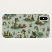 Gezellige Cryptiden Nessie Loch Ness Monster hobby Case-Mate iPhone Case (Achterkant (horizontaal))