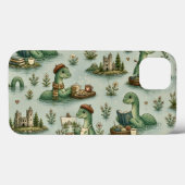 Gezellige Cryptiden Nessie Loch Ness Monster hobby Case-Mate iPhone Case (Achterkant (horizontaal))