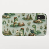 Gezellige Cryptiden Nessie Loch Ness Monster hobby Case-Mate iPhone Case (Achterkant (horizontaal))