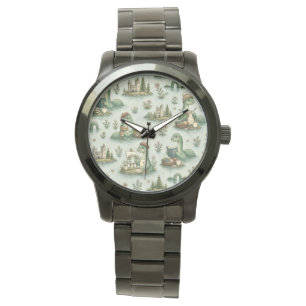 Gezellige Cryptiden Nessie Loch Ness Monster hobby Horloge