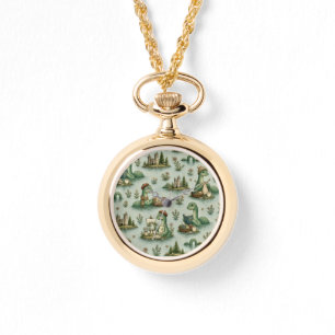 Gezellige Cryptiden Nessie Loch Ness Monster hobby Horloge