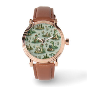 Gezellige Cryptiden Nessie Loch Ness Monster hobby Horloge