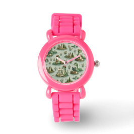 Gezellige Cryptiden Nessie Loch Ness Monster hobby Horloge