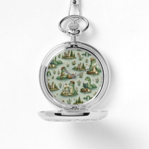 Gezellige Cryptiden Nessie Loch Ness Monster hobby Horloge