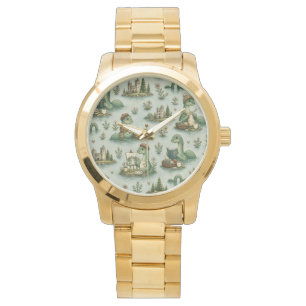 Gezellige Cryptiden Nessie Loch Ness Monster hobby Horloge