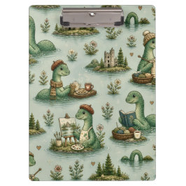 Gezellige Cryptiden Nessie Loch Ness Monster hobby Klembord