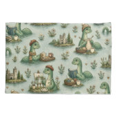 Gezellige Cryptiden Nessie Loch Ness Monster hobby Kussensloop (Achterkant-Links)