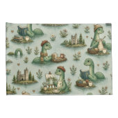 Gezellige Cryptiden Nessie Loch Ness Monster hobby Kussensloop (Achterkant-Rechts)