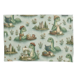 Gezellige Cryptiden Nessie Loch Ness Monster hobby Kussensloop