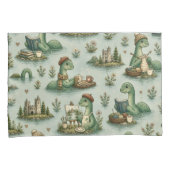 Gezellige Cryptiden Nessie Loch Ness Monster hobby Kussensloop (Voorkant-Rechts)