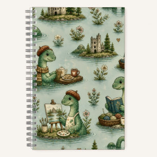 Gezellige Cryptiden Nessie Loch Ness Monster hobby Notitieboek