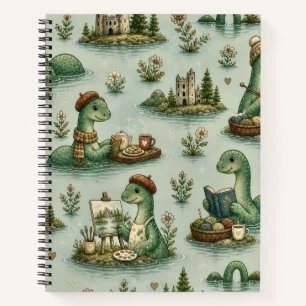 Gezellige Cryptiden Nessie Loch Ness Monster hobby Notitieboek