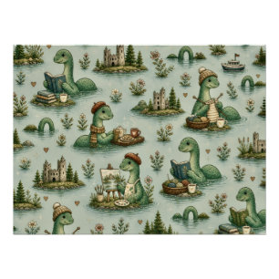 Gezellige Cryptiden Nessie Loch Ness Monster hobby Perfect Poster