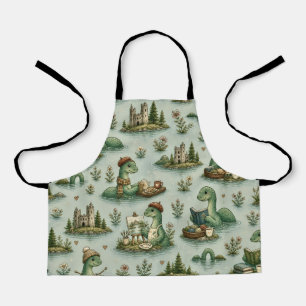 Gezellige Cryptiden Nessie Loch Ness Monster hobby Schort