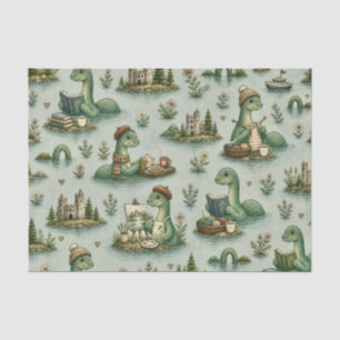 Gezellige Cryptiden Nessie Loch Ness Monster hobby Tissuepapier