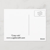 gezellige cub art postkaart (Achterkant)