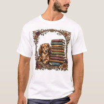 Gezellige Dachshund Boekclub Retro Wiener Dog Leze