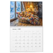 Gezellige Dachshund Cottage Kalender (Jan 2027)