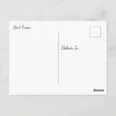 Gezellige dame lezen met koffie en kat briefkaart (Achterkant)