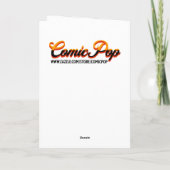 Gezellige dame lezen met koffie en kat kaart (Achterkant)