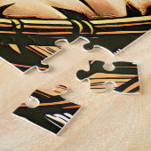 Gezellige dame lezen met koffie en kat legpuzzel (Zijkant)