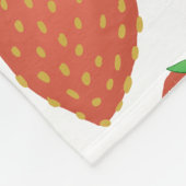 Gezellige deken met Schattige aardbeienpatroon (Hoek)