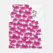 Gezellige Dog Kussensloop Fleece Deken (Voorkant)