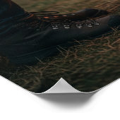 Gezellige draagbare vuurplaats poster (Hoek)