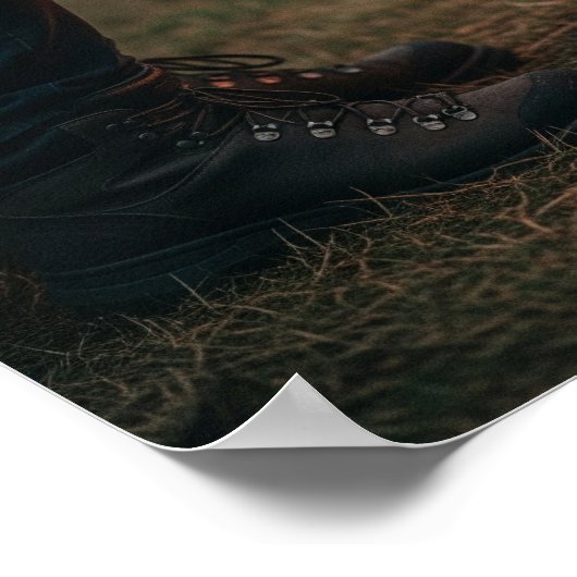 Gezellige draagbare vuurplaats poster (Hoek)