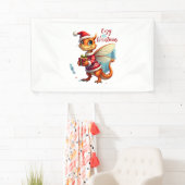 Gezellige Dragonfly Kerstmis Spandoek (Insitu)