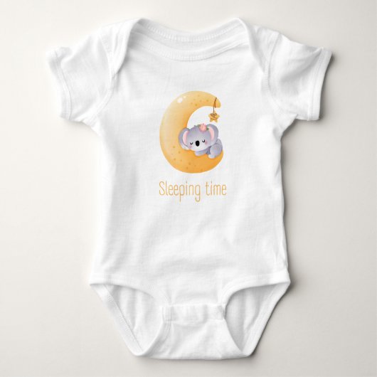 Gezellige dromen wachten - Baby Bedtime Suit Romper (Voorkant)