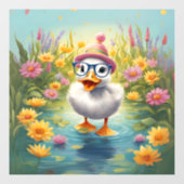 Gezellige Duckling Window Cling Raamsticker (Vel)