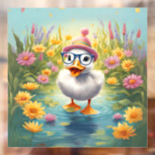 Gezellige Duckling Window Cling Raamsticker (Vel 2)