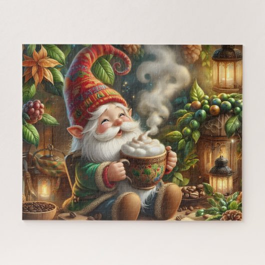 Gezellige Dwerg Koffie Legpuzzel (Horizontaal)