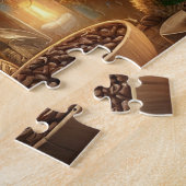 Gezellige Dwerg Koffie Legpuzzel (Zijkant)