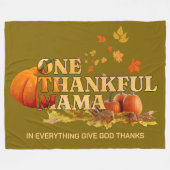 Gezellige EEN DANKBARE MAMA Christelijke Thanksgiv Fleece Deken (Voorkant (Horizontaal))