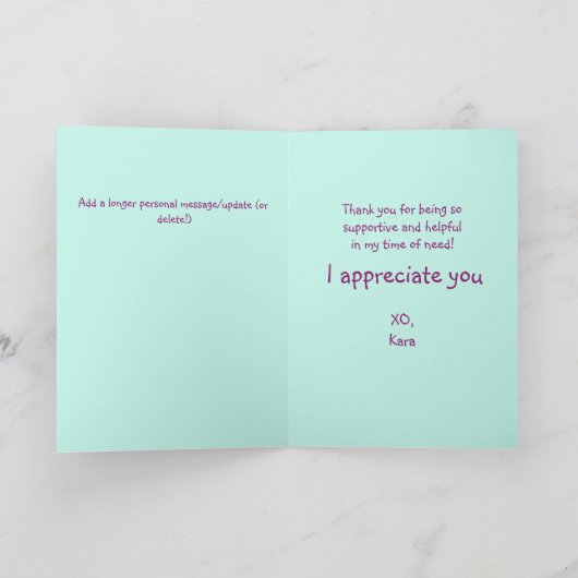 Gezellige egel en wilde bloemen bos dank u kaart (Binnen)