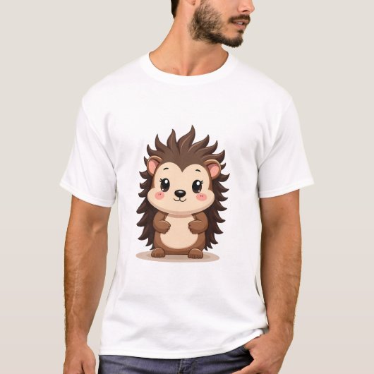 Gezellige egel in het bos t-shirt (Voorkant)