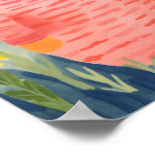 Gezellige en Schattigee kat Poster (Hoek)