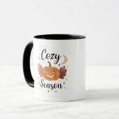Gezellige enge seizoen mok (Voorkant links)