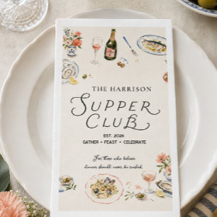Gezellige etentjes bij de Whimsical Supper Club Servet
