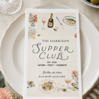 Gezellige etentjes bij de Whimsical Supper Club Servet