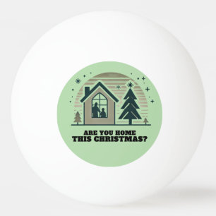 Gezellige Familie Kerst Home Scene Decor Art Pingpongbal