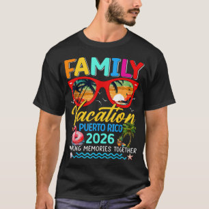 Gezellige Familievakantie Puerto Rico 2026 Zomer M T-shirt