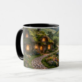 Gezellige Fantasy Cottage Accent Mok