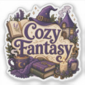 Gezellige Fantasy Sticker (Voorkant)