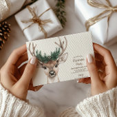 Gezellige feestelijke rustieke kerst kaart