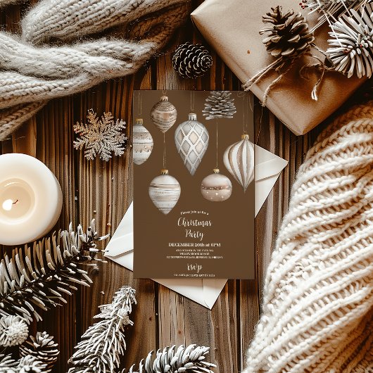 Gezellige feestelijke rustieke kerst kaart