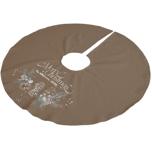 Gezellige feestelijke rustieke kerst kerstboom rok (Gekanteld)